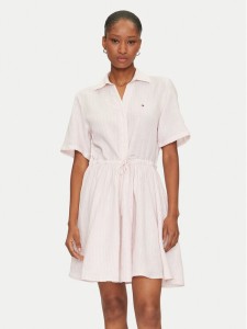 Tommy Hilfiger Sukienka koszulowa Ess WW0WW44672 Różowy Regular Fit