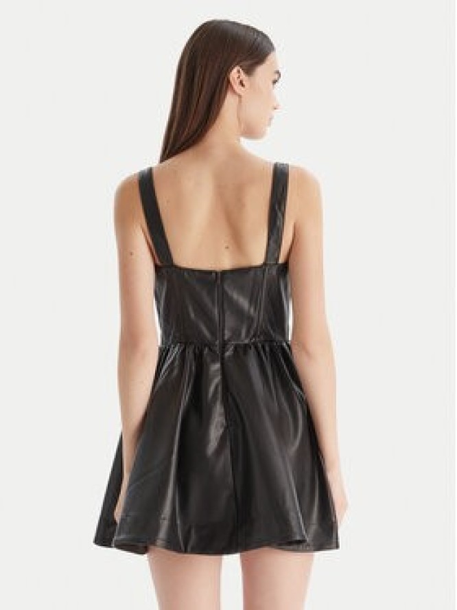 Bardot Sukienka z imitacji skóry Savoy 60114DB Czarny Regular Fit