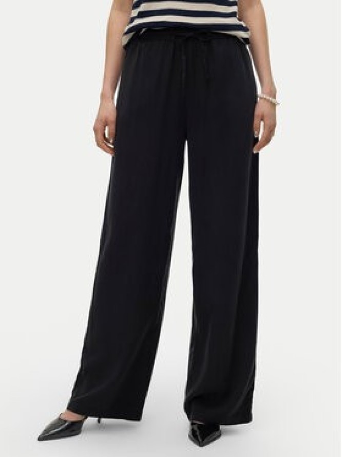 Vero Moda Spodnie materiałowe Bree 10304898 Czarny Loose Fit