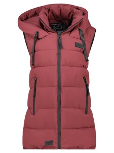 Geographical Norway Kamizelka pikowana "Dolbar" w kolorze bordowym rozmiar: S