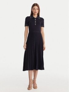 MICHAEL Michael Kors Sukienka dzianinowa MR683C0BFD Granatowy Slim Fit