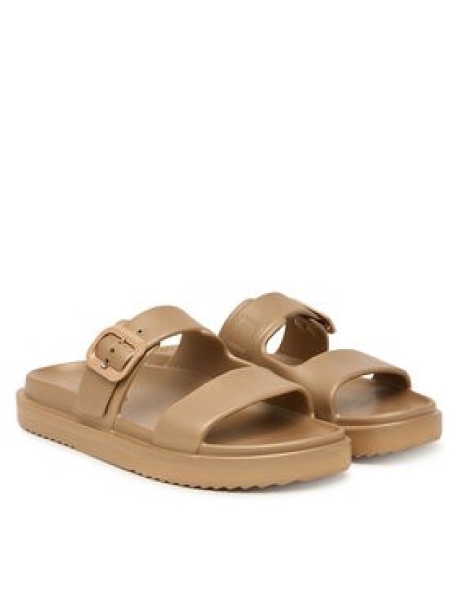 Tommy Hilfiger Klapki Double Strap FW0FW09114 Beżowy