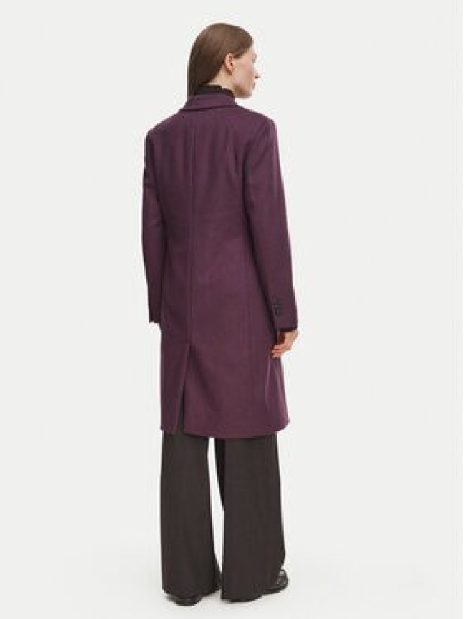 BOSS Płaszcz wełniany Classin1 50574982 Fioletowy Regular Fit