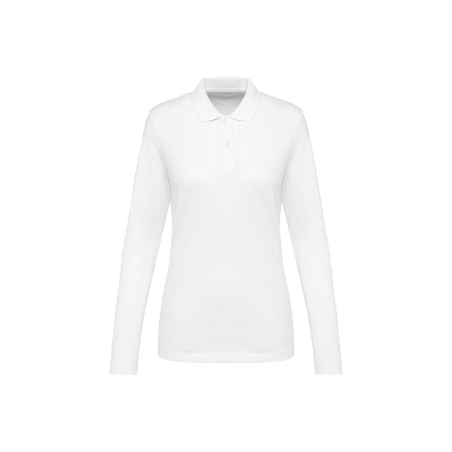 Damska koszulka polo z długim rękawem z suprimy Kariban Premium