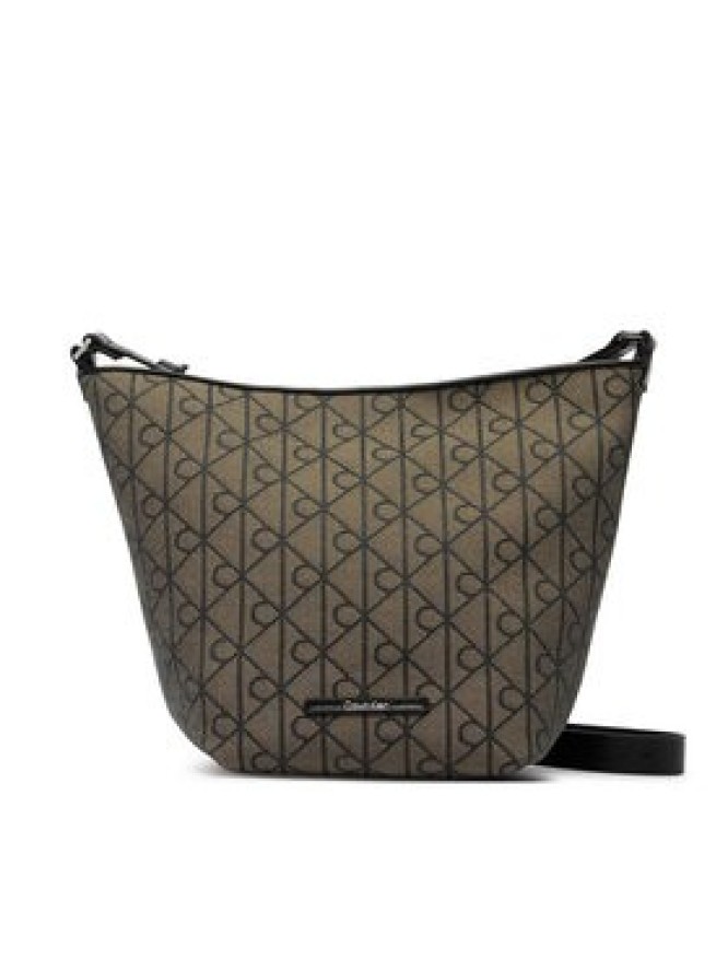 Calvin Klein Torebka Emblem Aop Jacquard Tote W/Pouch LV04F3535G Khaki
