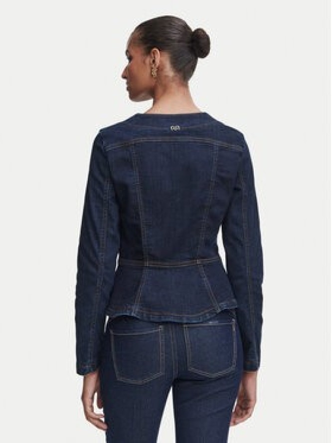 Rinascimento Kurtka jeansowa CFC0129939003 Granatowy Slim Fit