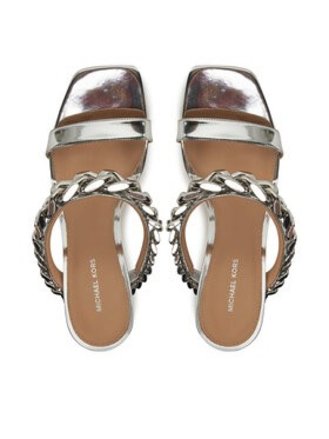 MICHAEL Michael Kors Klapki Bianca 40S5BCHS1M Srebrny