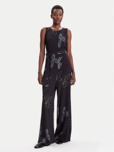 Desigual Kombinezon Art Floral 25WWPW04 Czarny Regular Fit