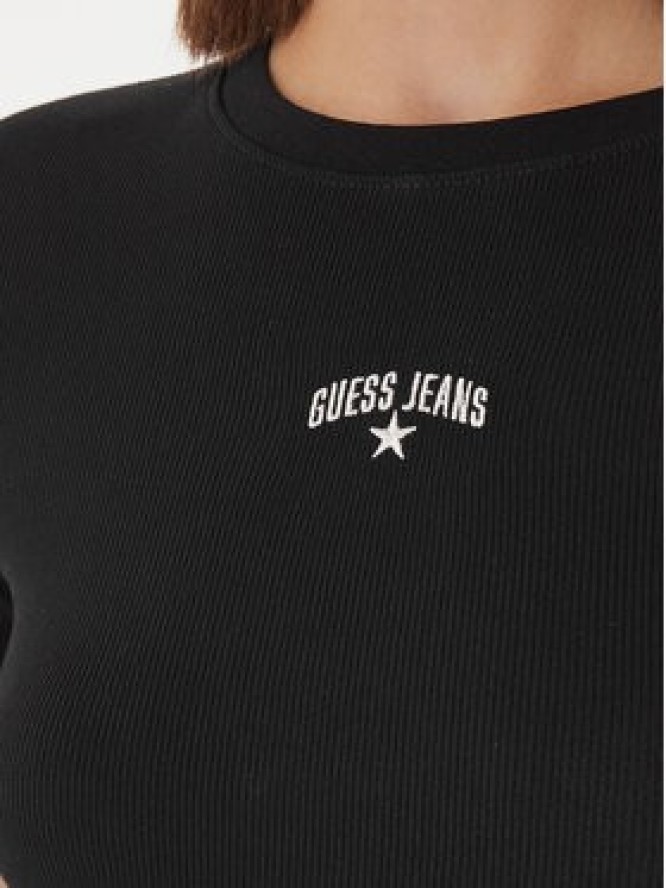 Guess Jeans T-Shirt W6GPZ3 KA0H1 Czarny Slim Fit