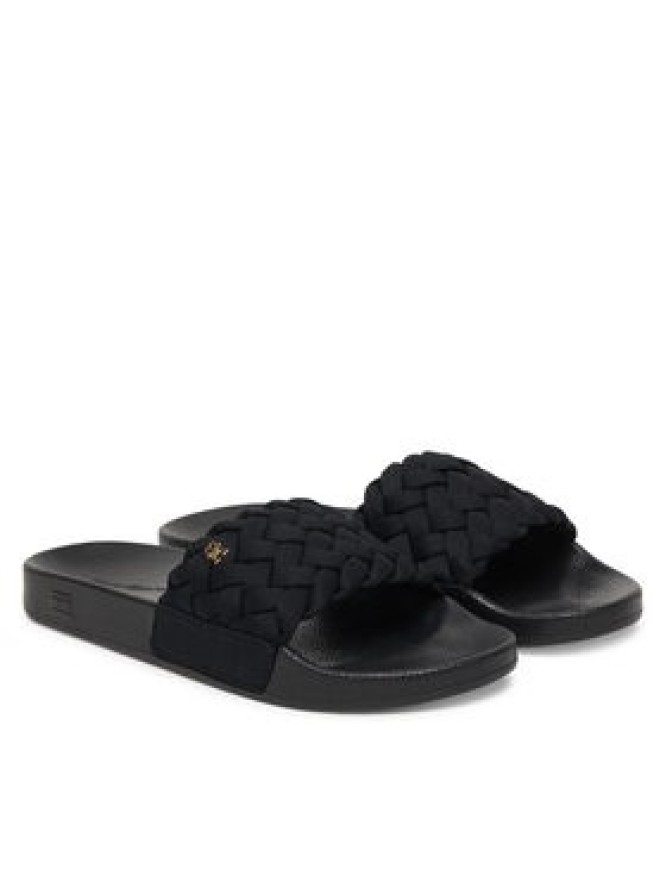 Tommy Hilfiger Klapki Th Braided Pool Slide FW0FW09203 Czarny