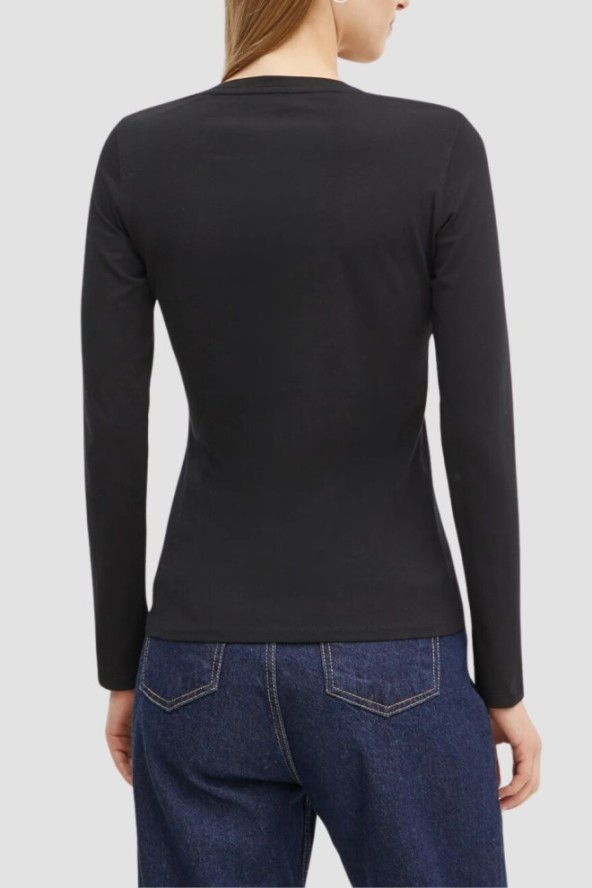 GUESS Czarny damski longsleeve Love Tee, Rozmiar S