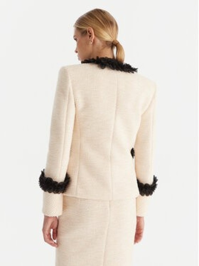 Babylon Marynarka S00750 Écru Regular Fit