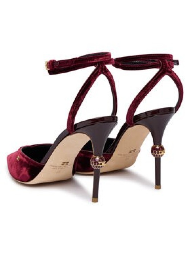 Elisabetta Franchi Szpilki SA-74L-57E2-EA4 Bordowy