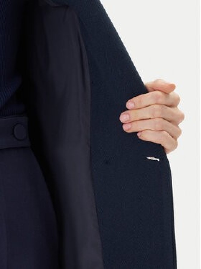 Maryley Płaszcz przejściowy 25IB807/01BL Granatowy Regular Fit