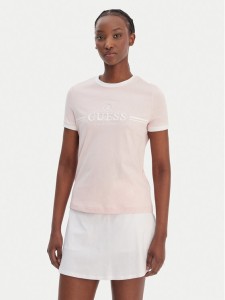 Guess T-Shirt V6GI08 K2975 Różowy Regular Fit