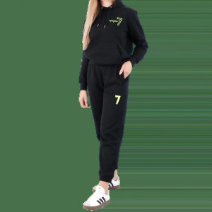 Czarny komplet Dresowy OVERSIZE z haftem Wings x Paprocki & Brzozowski UNISEX M