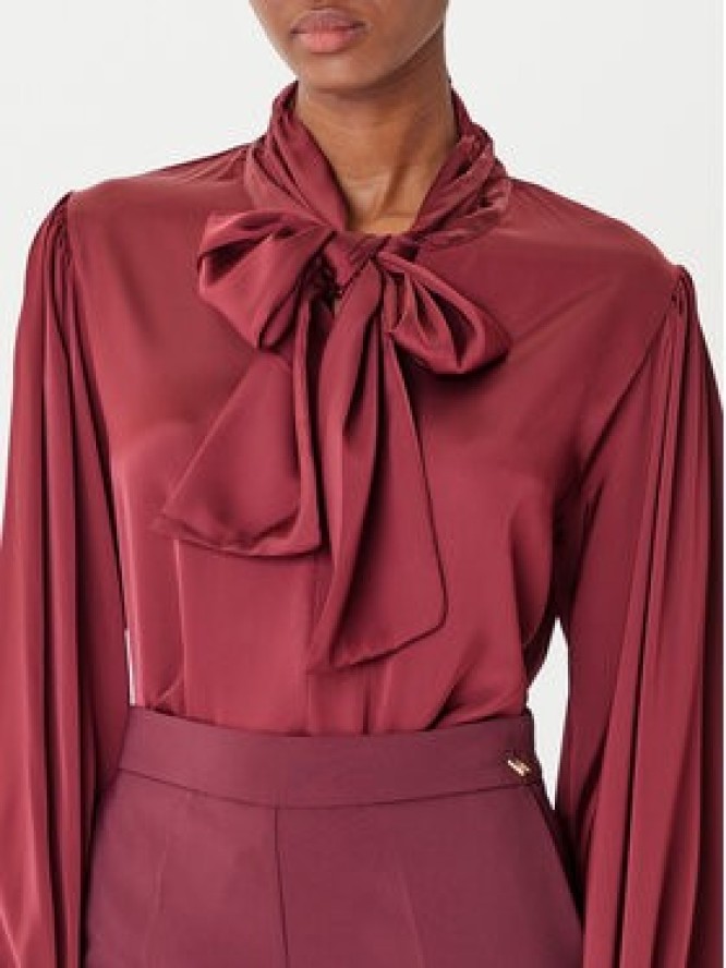 Rinascimento Bluzka CFC0126202003 Bordowy Loose Fit