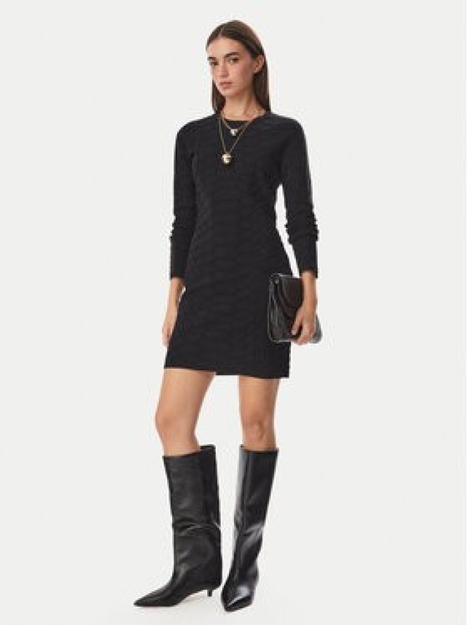 Liu Jo Sport Sukienka dzianinowa TF6184 MS49I Czarny Slim Fit