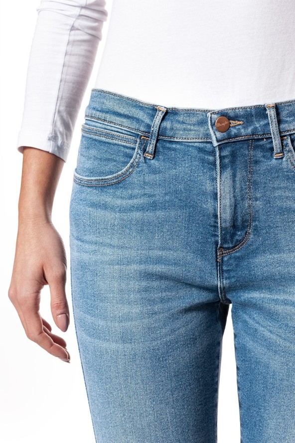 WRANGLER HIGH RISE SKINNY PEKIN SKY W27HFS17S 112128078