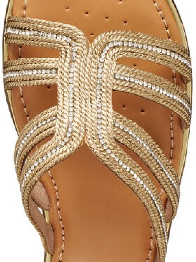 Geox Klapki D Sozy Plus D65DQA 000EW C2016 Złoty