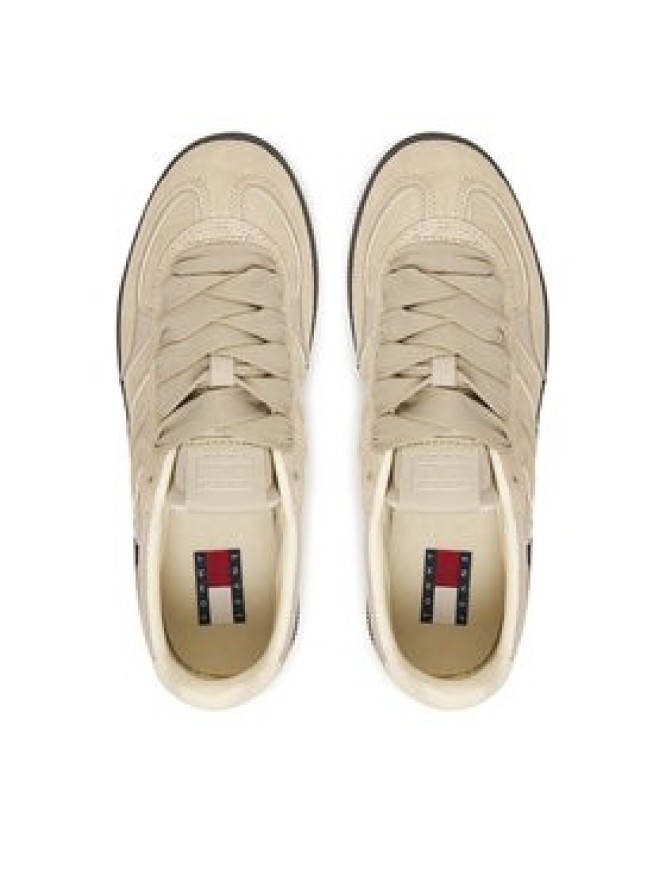 Tommy Jeans Sneakersy The Greenwich Edge Suede EN0EN02924 Beżowy