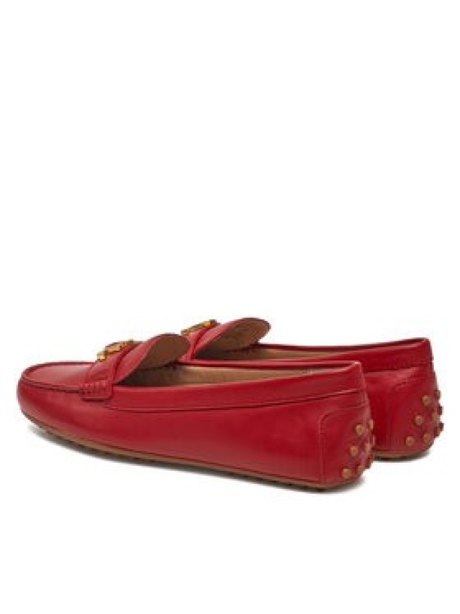 LAUREN RALPH LAUREN Mokasyny Barnsbury 802852847021 Czerwony