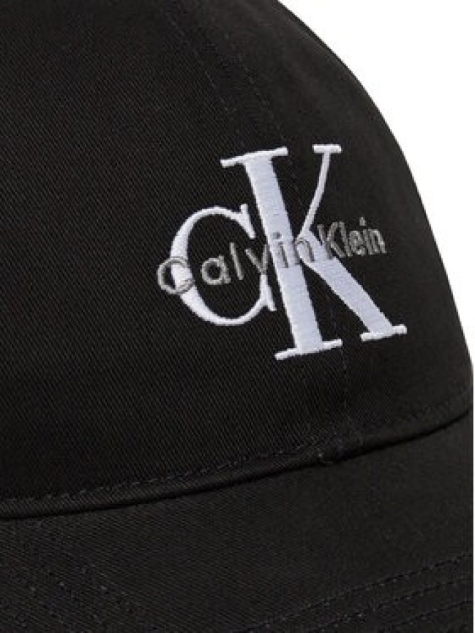 Calvin Klein Jeans Czapka z daszkiem Monologo LV04K5026G Czarny