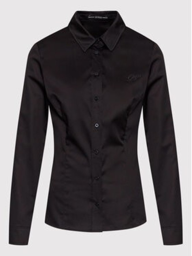 Guess Koszula W2YH41 WAF10 Czarny Slim Fit