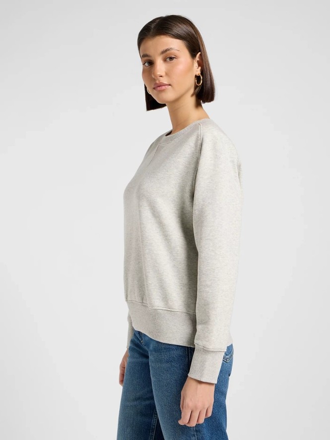 DAMSKA BLUZA LEE RAGLAN CREW SWS GREY HEATHER 112371560