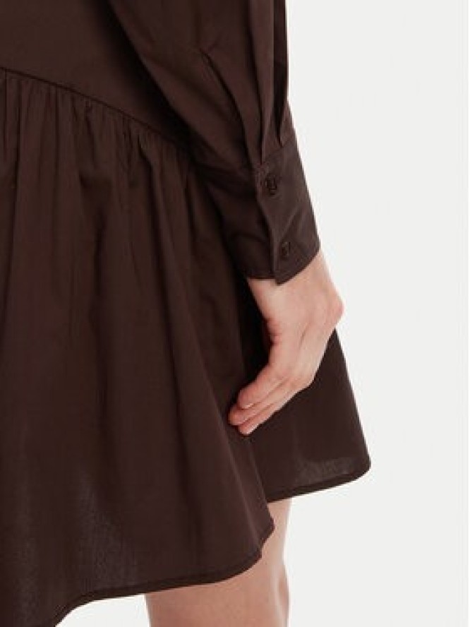 STAUD Sukienka koszulowa Rocco R25S2112PO Brązowy Regular Fit