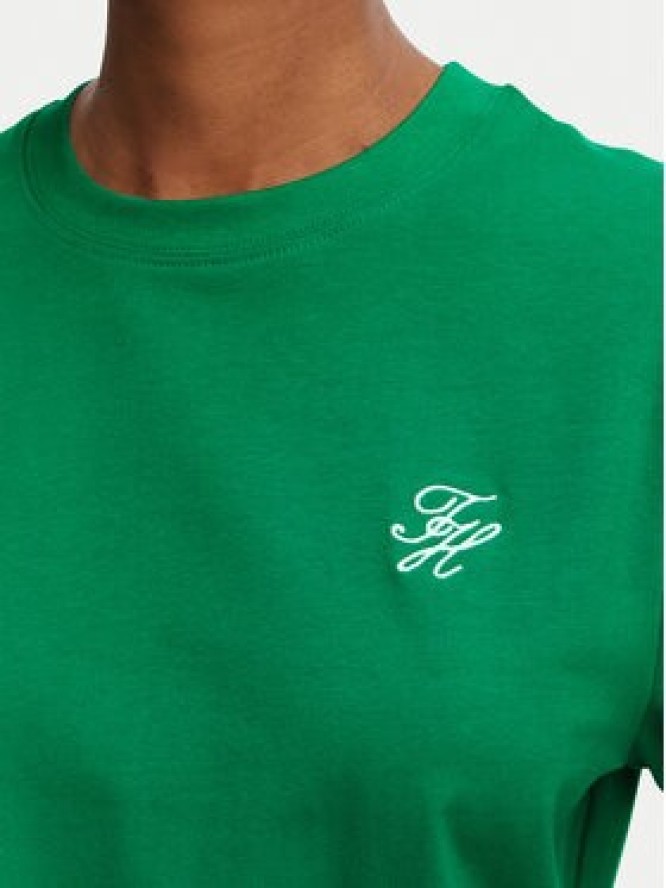 Tommy Hilfiger T-Shirt Logo Embroidery WW0WW48699 Zielony Regular Fit
