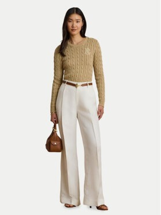 LAUREN RALPH LAUREN Sweter 200P14039006 Beżowy Regular Fit
