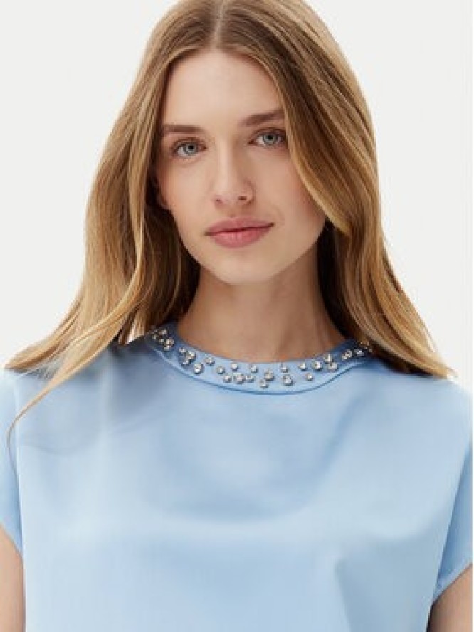 Imperial Bluzka RIC3JBA Niebieski Regular Fit