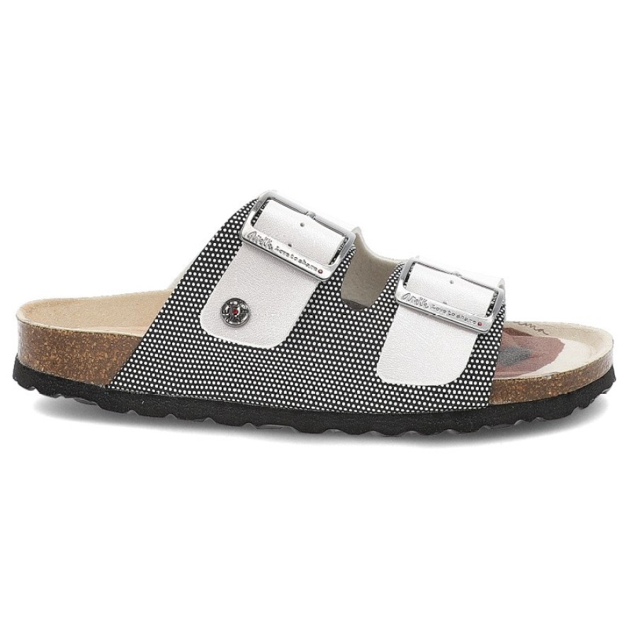 Białe Klapki Anekke Oryginalne Obuwie Damskie