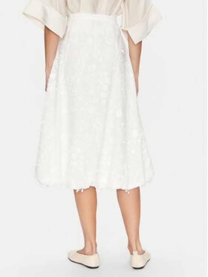 Munthe Spódnica trapezowa Fiamma 251122225125 Écru Regular Fit