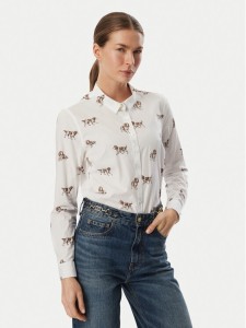 Barbour Koszula Brambles LSH1644MI96 Biały Slim Fit