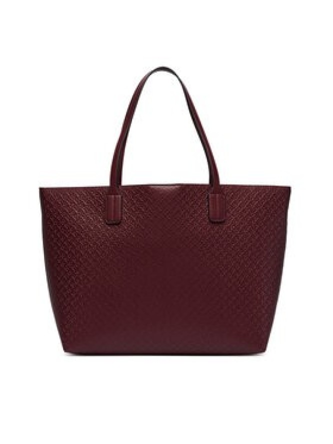 Tommy Hilfiger Torebka Th Icon Tote Mono AW0AW19004 Bordowy