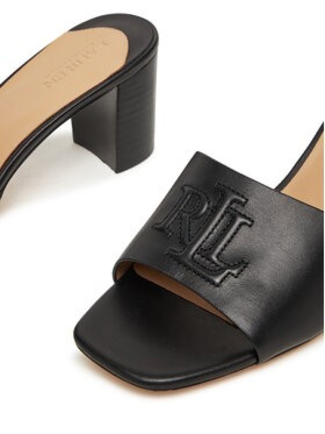 LAUREN RALPH LAUREN Klapki Everley Block-Heel 802974364001 Czarny