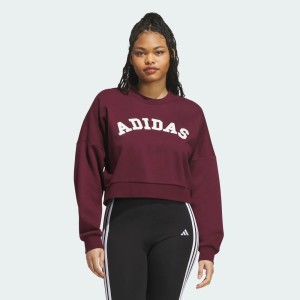 BLUZA Z TKANINY SZENILOWEJ Z LOGO I GRAFIKĄ