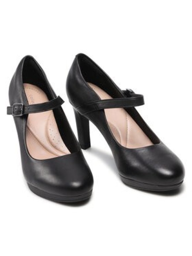 Clarks Półbuty Ambyr Shine 261577844 Czarny