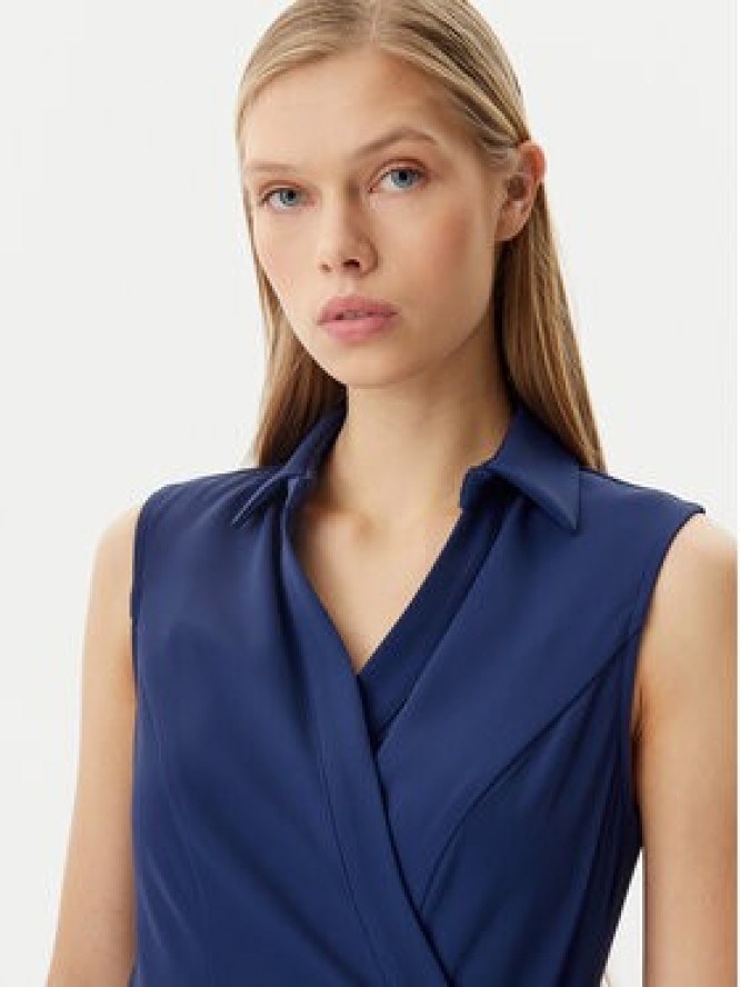 Rinascimento Sukienka koszulowa CFC0122479003 Granatowy Regular Fit