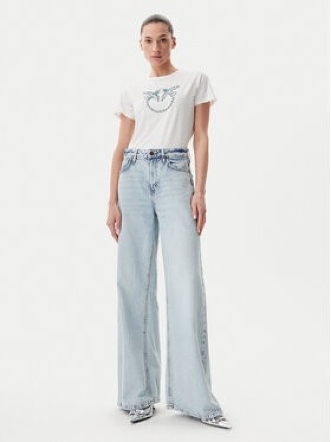 PINKO T-Shirt Quentin 100535 A2G7 Biały Regular Fit