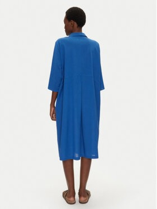 Iconique Sukienka letnia IC25-093 Niebieski Regular Fit