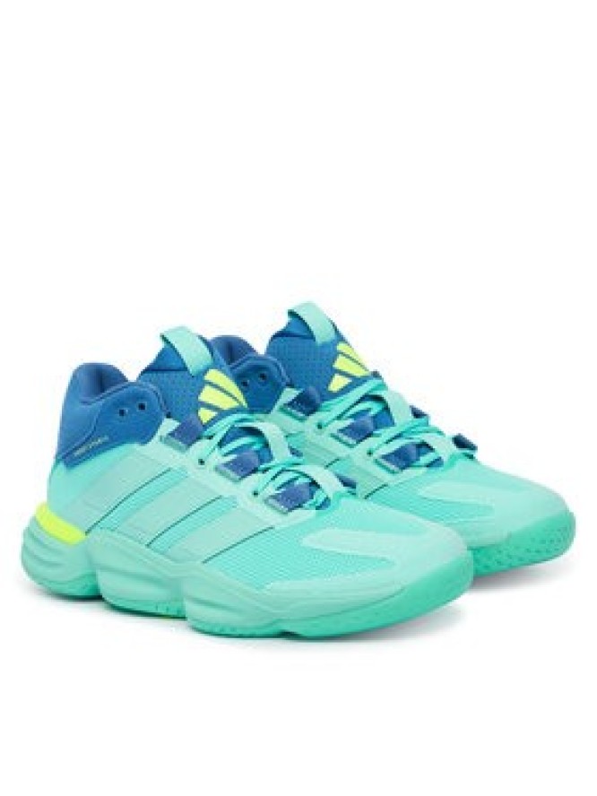 adidas Buty halowe Court Stabil KJ3665 Turkusowy