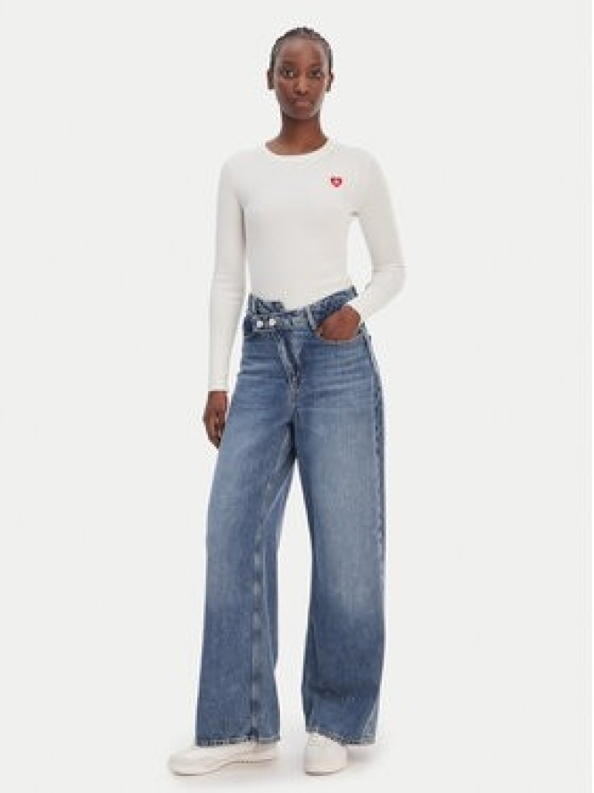 HUGO Sweter Sarpha 50554317 Beżowy Slim Fit