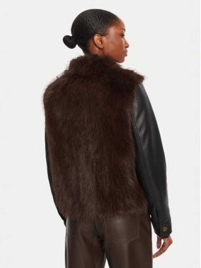 TWINSET Kurtka z imitacji skóry 252TP2420 Brązowy Regular Fit