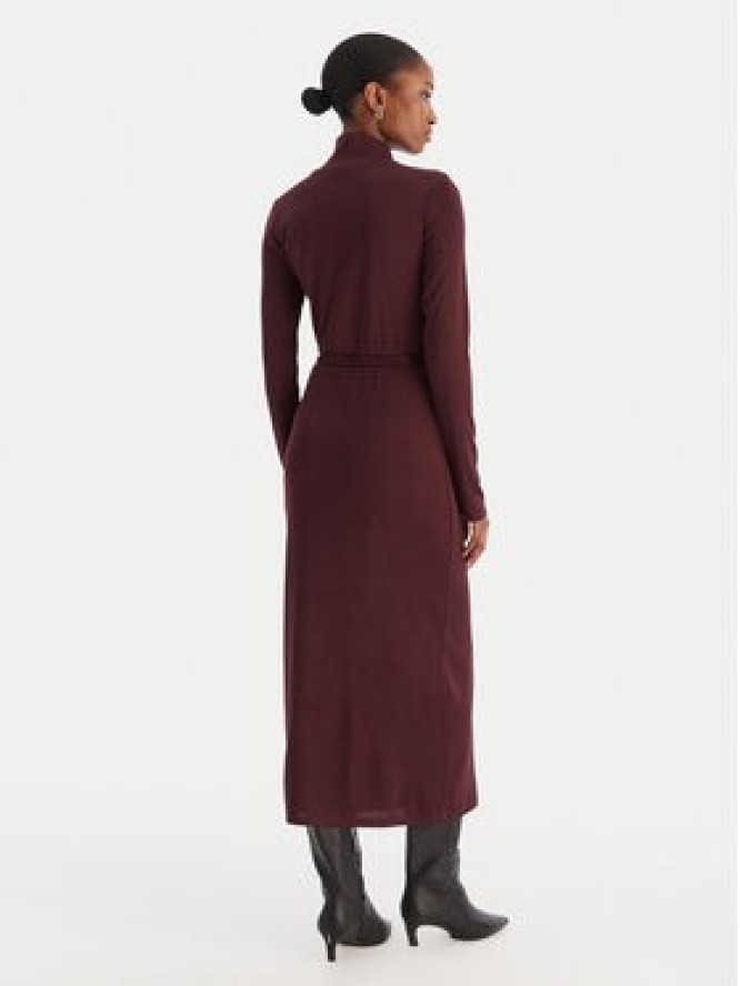 Vero Moda Sukienka dzianinowa Louisa 10336207 Bordowy Loose Fit