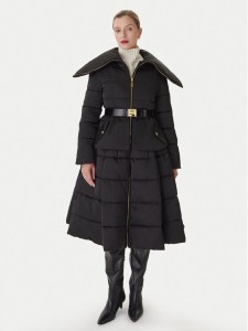 Elisabetta Franchi Kurtka zimowa PI-86Z-56E2-V790 Czarny Regular Fit