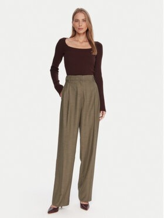 Kontatto Sweter 3M0830C Brązowy Slim Fit