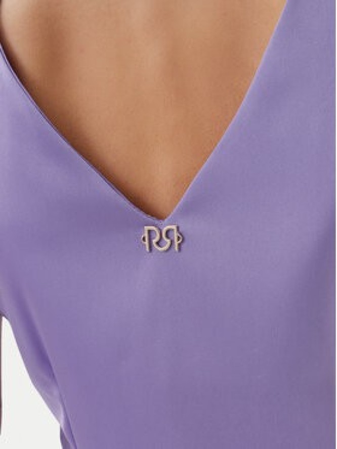 Rinascimento Sukienka koktajlowa CFC0122928003 Fioletowy Regular Fit